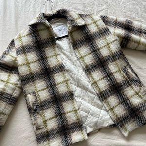 Aritzia Wilfred Plaid Jacket